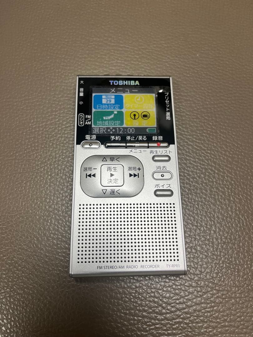 TOSHIBA TY-RPR1 FM/AMラジオ