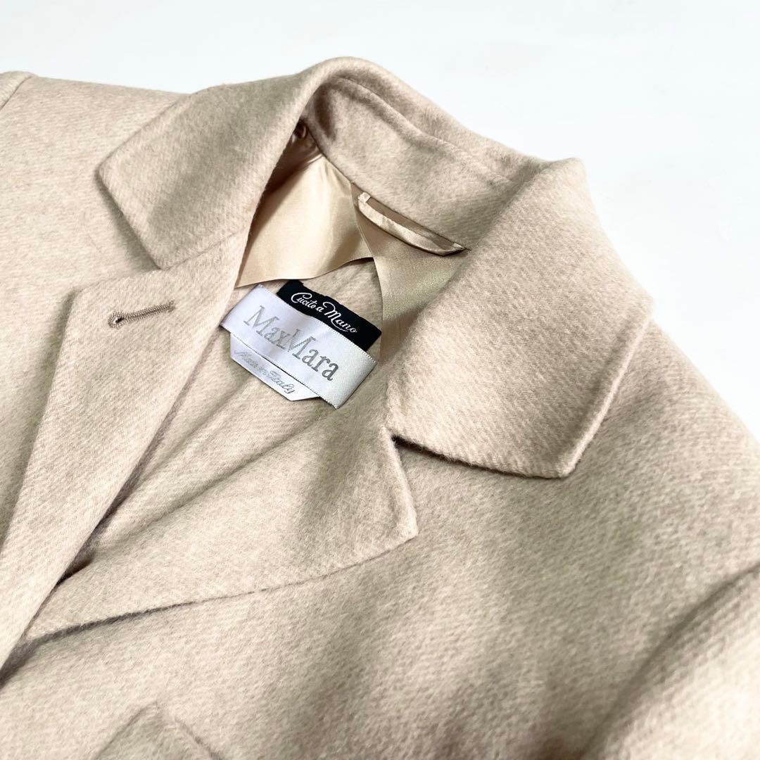 ピ*ー様 MaxMara 白タグ イタリア製 クチートアマーノ カシゴラ ジャケ