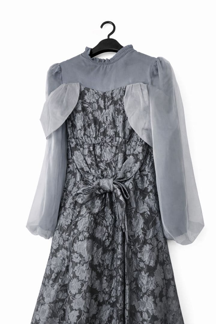 dazzlin シアーベールセミフレアワンピース　オケージョンドレス　結婚式