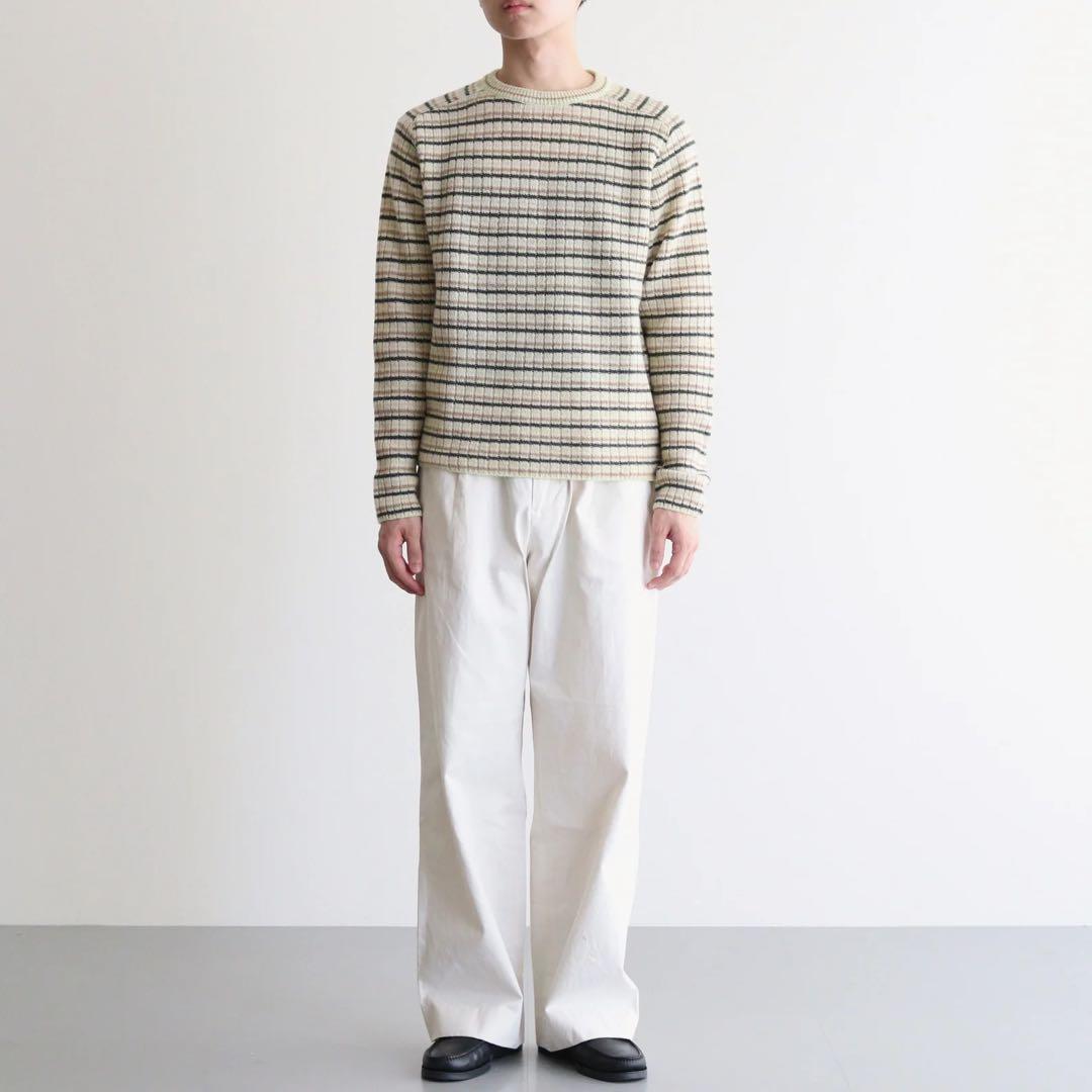 最終値下げ SHETLAND WOOL CASHMERE RIB KNIT