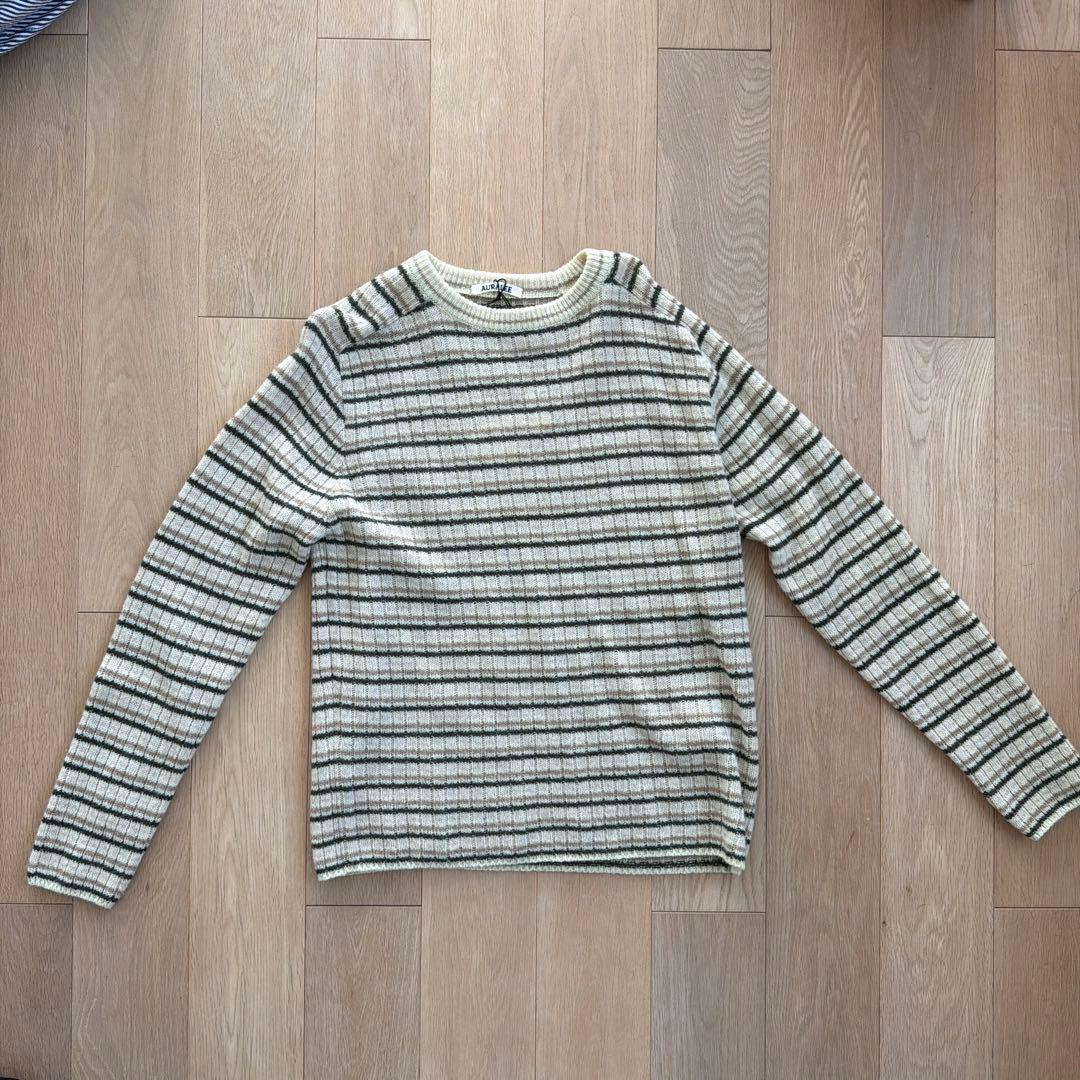 最終値下げ SHETLAND WOOL CASHMERE RIB KNIT