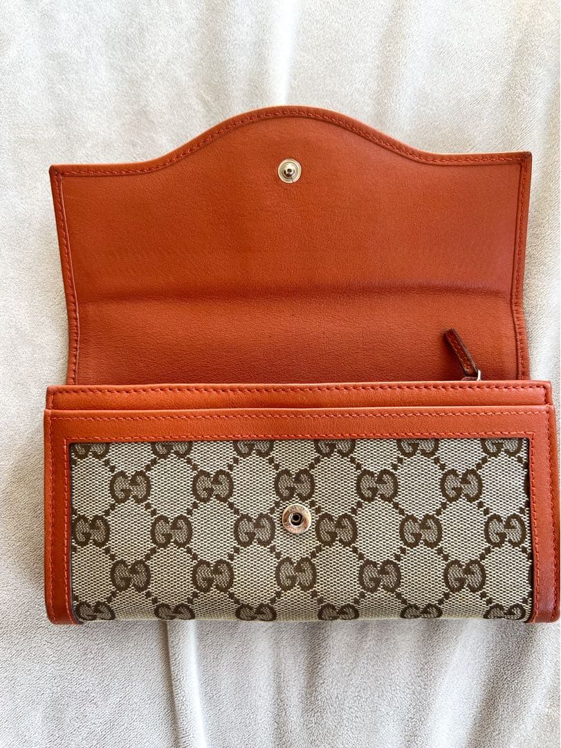 GUCCI グッチ GGキャンバス インターロッキングG 長財布 ダブルG GG