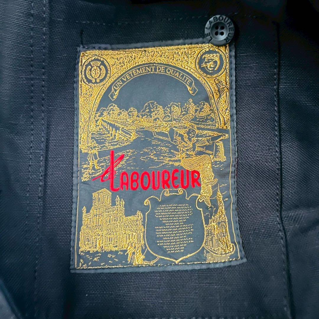 美品 Le Laboureur ラブルール ブラック モールスキン カバーオール