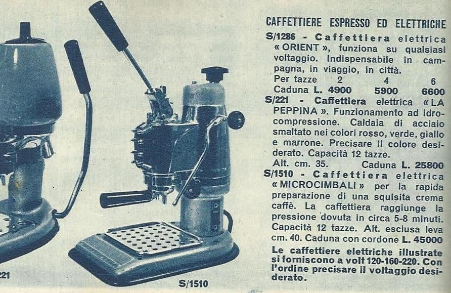 1960s La Cimbali “ microcimbali ” v2.0