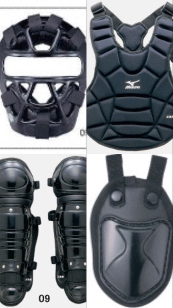 Mizuno キャッチャー用プロテクター ブラック JSBB Sサイズ