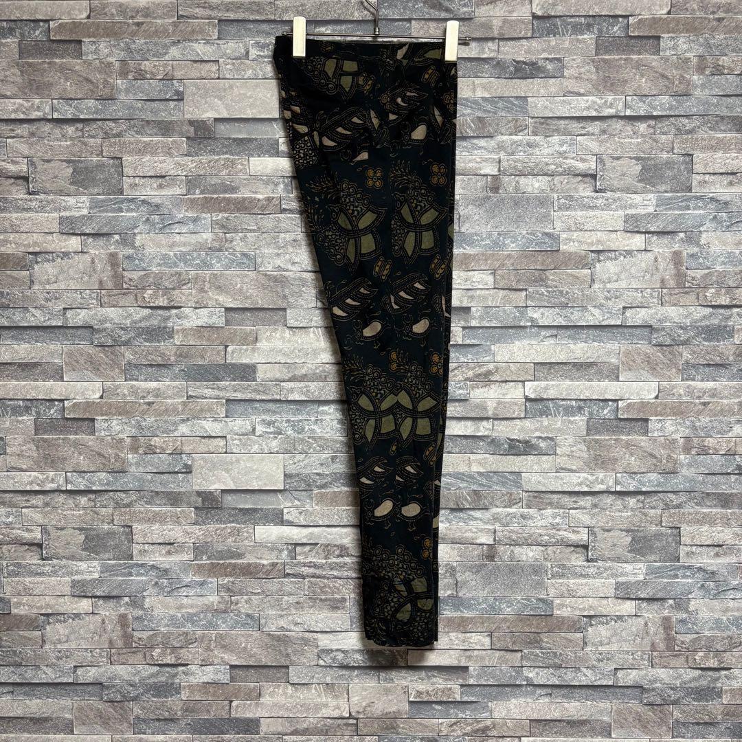 DRIES VAN NOTEN 08s- ボタニカル柄レギンス BLK/M