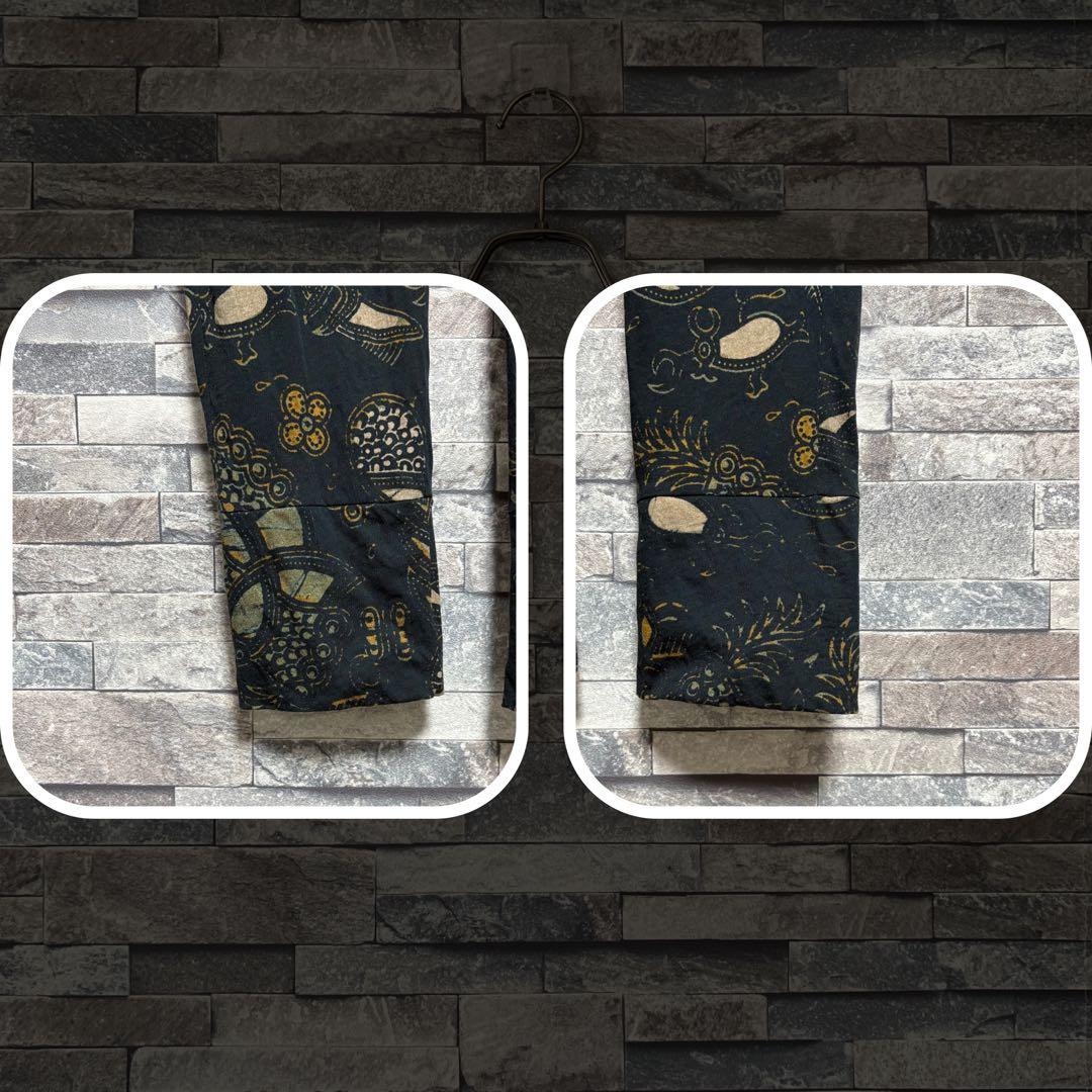 DRIES VAN NOTEN 08s- ボタニカル柄レギンス BLK/M