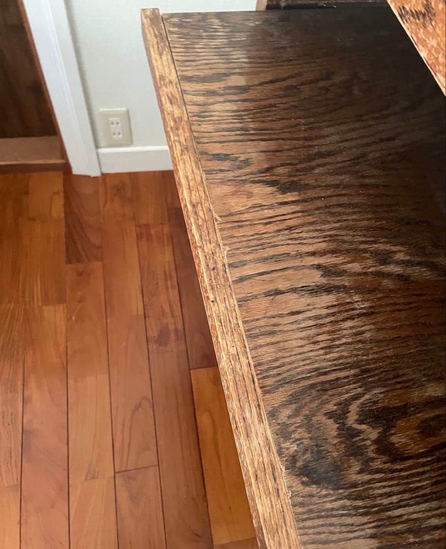 木製クラシックキャビネット 引き出し付き ステンドグラス