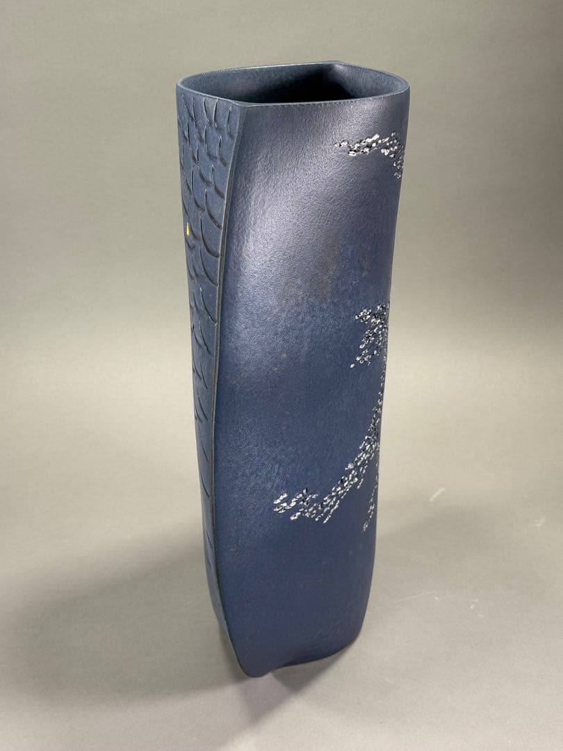 池坊　いけばな　古流　龍生派　小林正明　陶花器　華道具　花瓶　高さ40cm