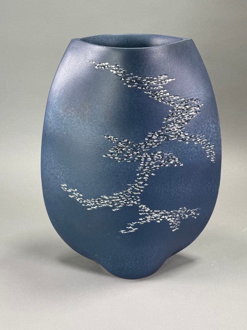 池坊　いけばな　古流　龍生派　小林正明　陶花器　華道具　花瓶　高さ40cm