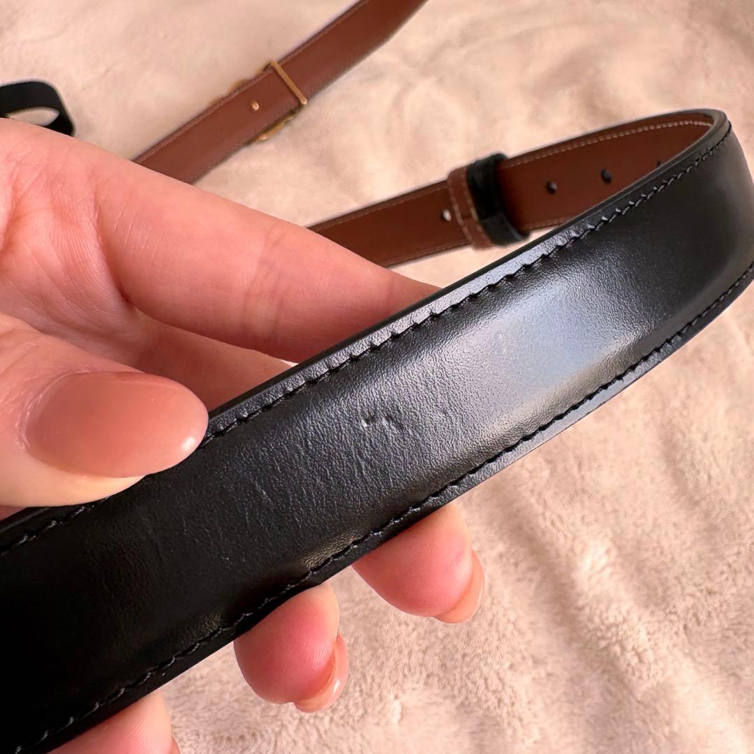 Celine トリオンフ バックル＆リバーシブルストラップ 25MM セリーヌ