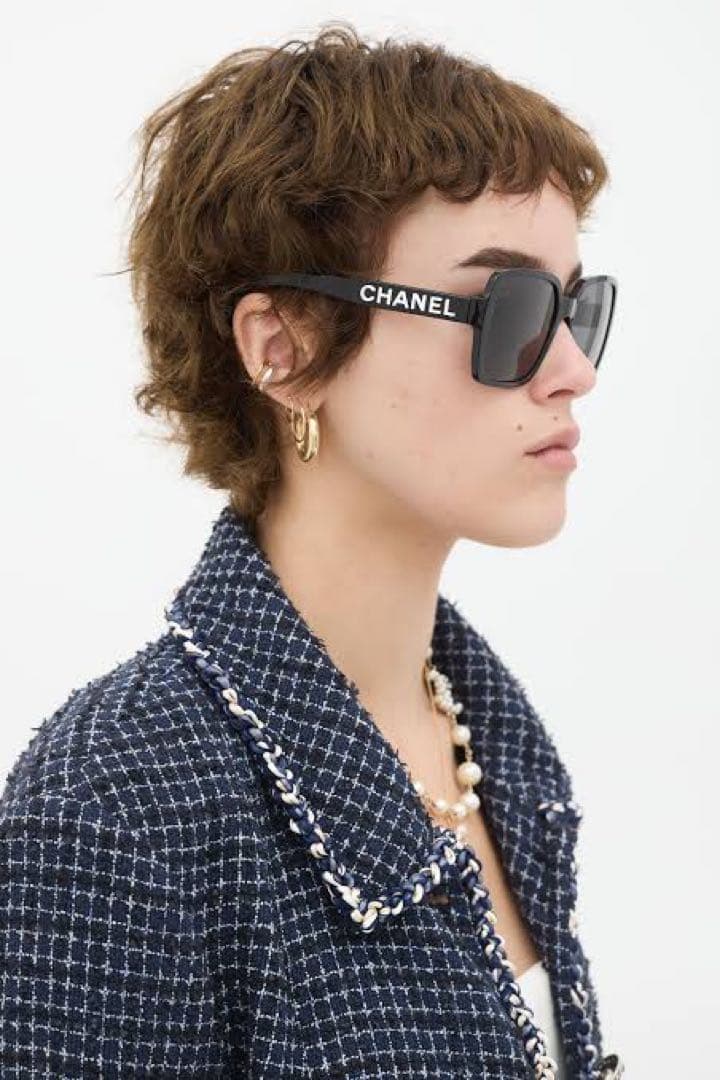 【ほぼ未使用】CHANEL スクエアサングラス 5408 ブラック