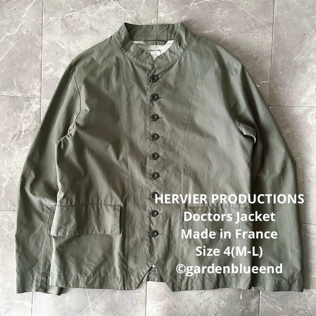 HERVIER PRODUCTIONS スタンドカラー ワークジャケット M L