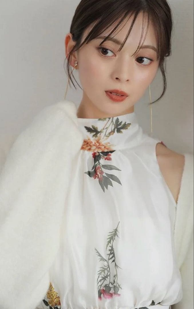 Sustainableフラワーモチーフワンピース×ボレロセット