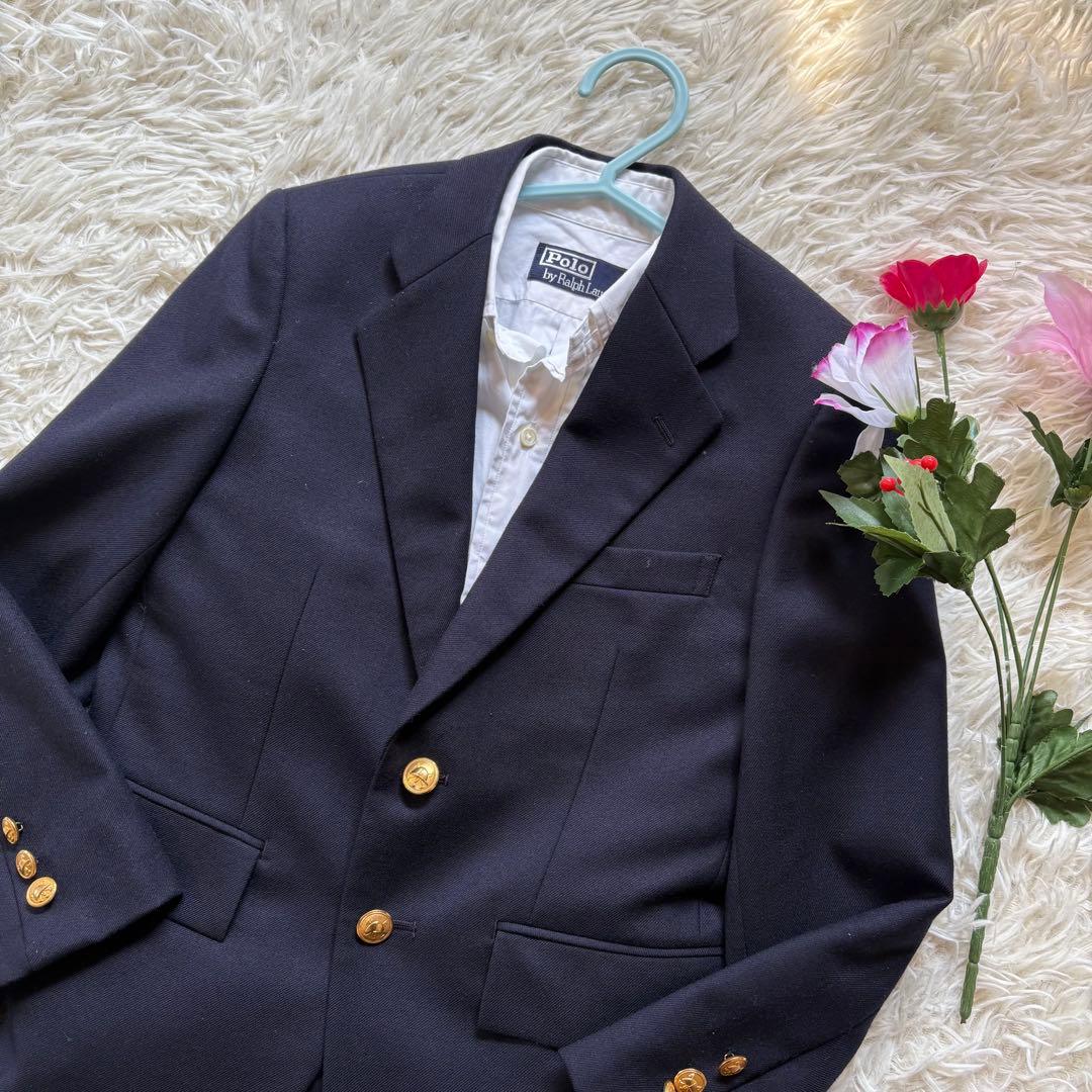 ✨極美品✨ラルフローレン　フォーマルスーツ　セットアップ　紺ブレ　男の子　130