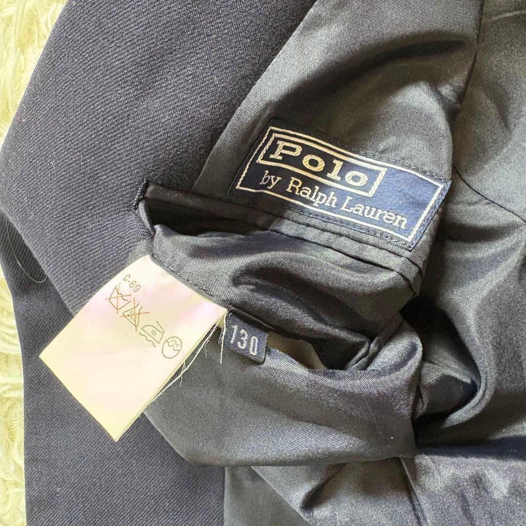 ✨極美品✨ラルフローレン　フォーマルスーツ　セットアップ　紺ブレ　男の子　130