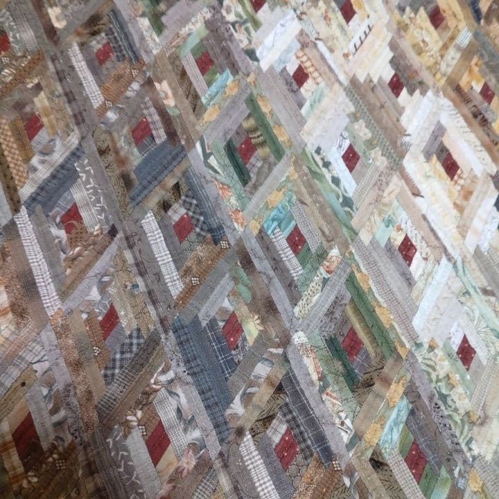 ダイヤモンドパターン パッチワークキルト