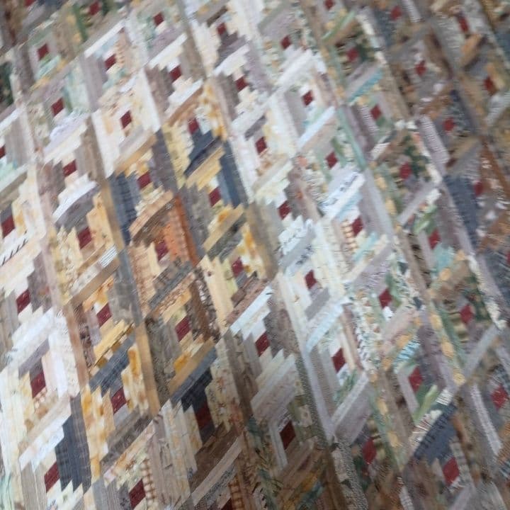 ダイヤモンドパターン パッチワークキルト