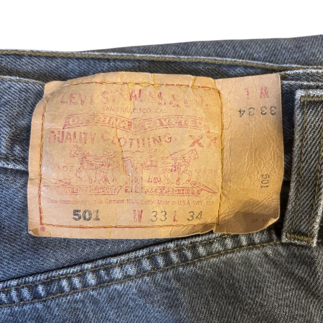 希少✨Levi's リーバイス 501 先染め ブラック USA 90s W33
