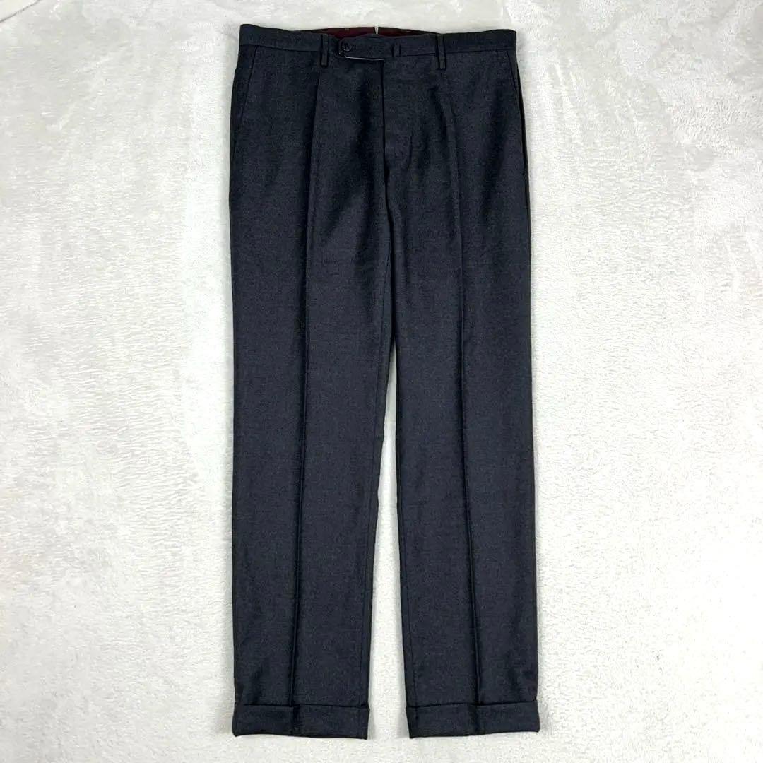 INCOTEX × BEAMSF別注 フランネルスラックスパンツ スリムフィット