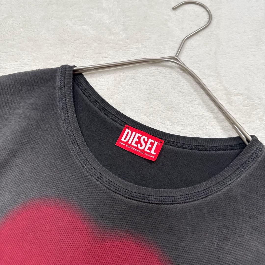 正規品 DIESEL T-Ele ハートプリントTシャツ M