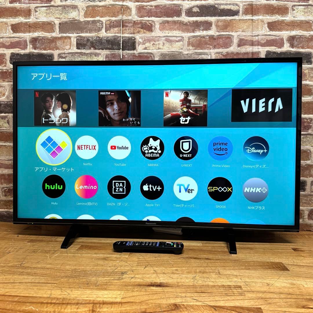 パナソニック 49V型 4K 液晶テレビ スマートビエラ TH-49FX600