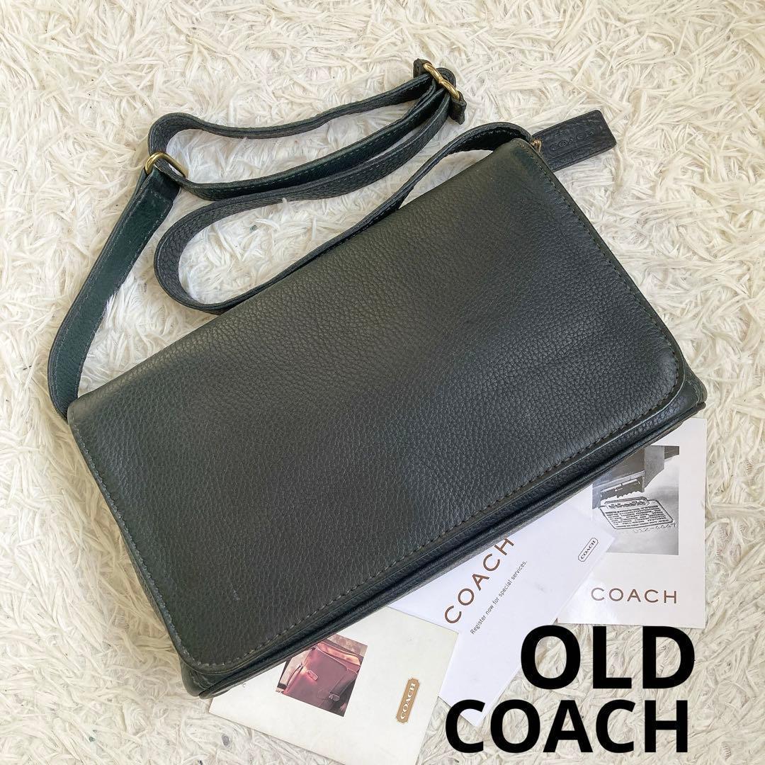 極美品 vintage coach old sonoma dark green