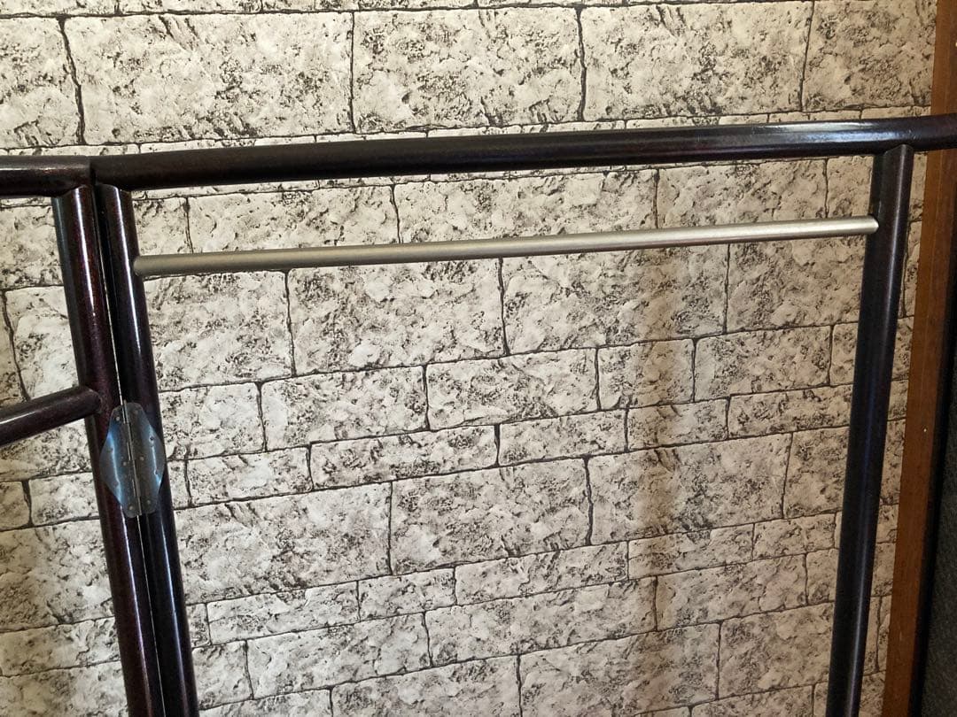 稀少 古道具 当時物 無垢材 木製 衣紋掛け 衣桁 着物掛け 高さ151cm 鶴