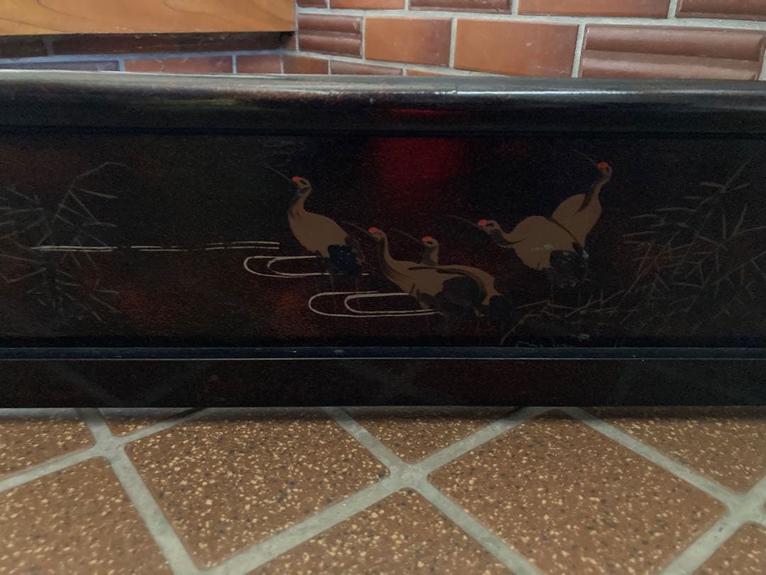 稀少 古道具 当時物 無垢材 木製 衣紋掛け 衣桁 着物掛け 高さ151cm 鶴