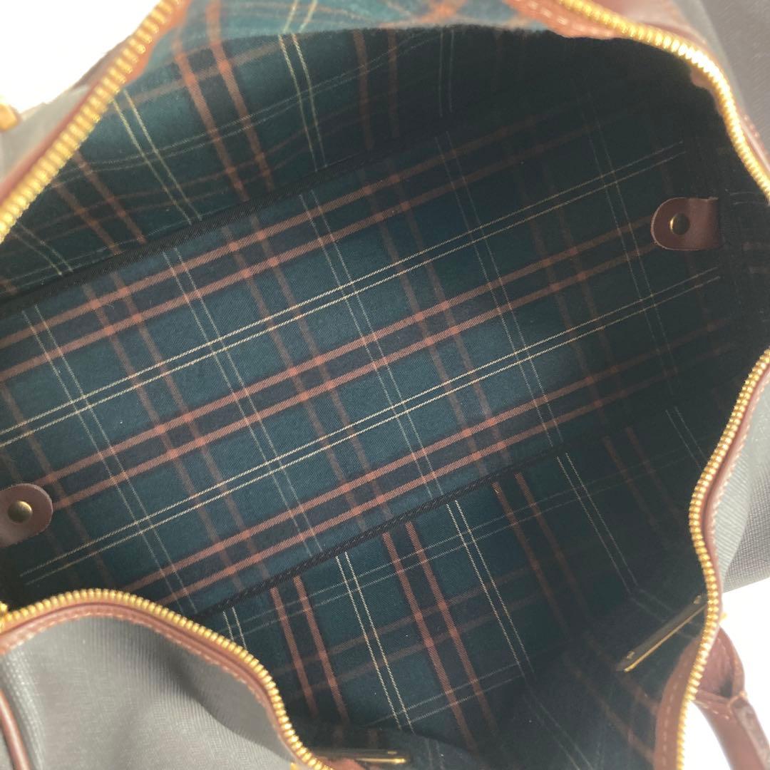 【美品】Dunhillダンヒル　ボストンバッグ ブラック PVC 横幅46cm