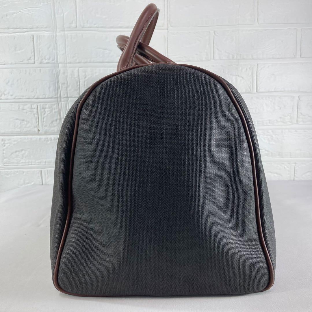 【美品】Dunhillダンヒル　ボストンバッグ ブラック PVC 横幅46cm