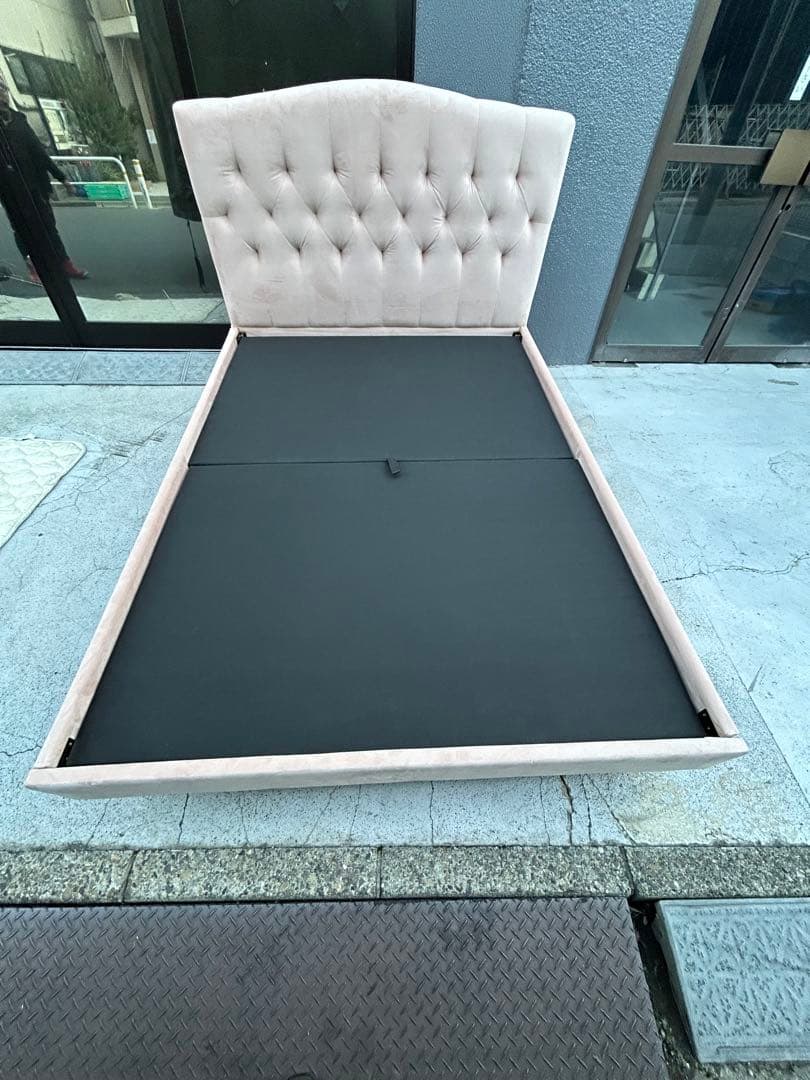 フランフラン　ブリッサ ベッド ディンプル ダブル ピンク