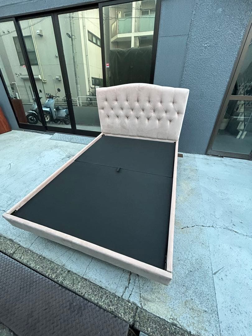 フランフラン　ブリッサ ベッド ディンプル ダブル ピンク