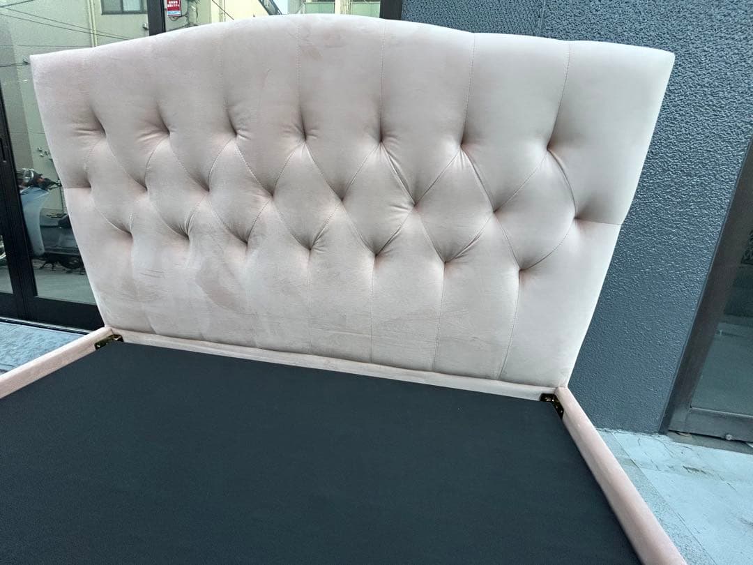 フランフラン　ブリッサ ベッド ディンプル ダブル ピンク