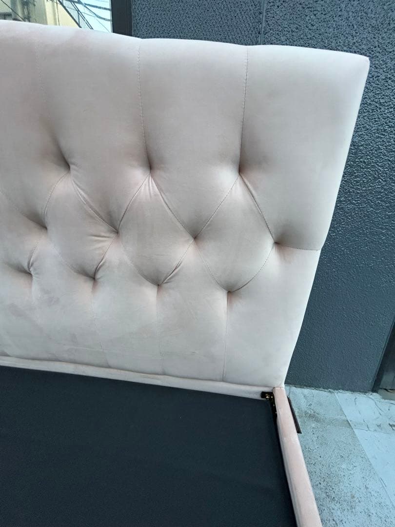 フランフラン　ブリッサ ベッド ディンプル ダブル ピンク