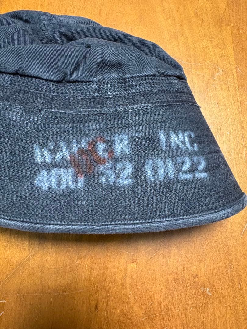 WAIPER Inc 米軍 セーラーハット　黒　Ｌ　59cm 新品同様