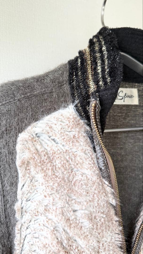 シェアスピリット　share spirit ジップアップジャケット カーキ