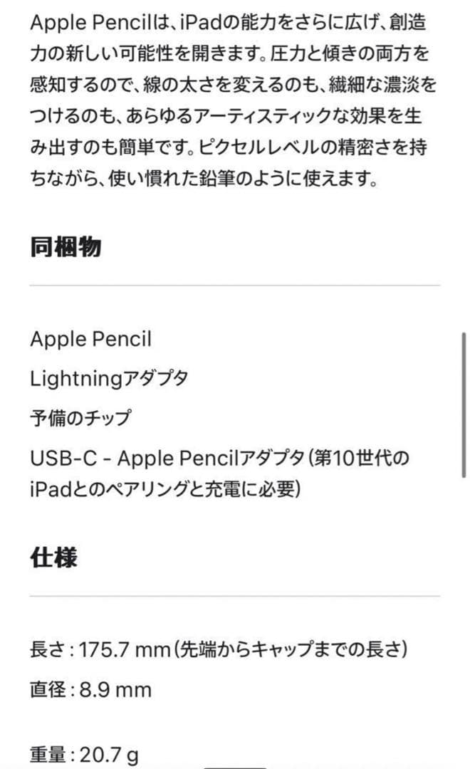 iPad 10世代　iPad1世代ペンシル　新品 セット