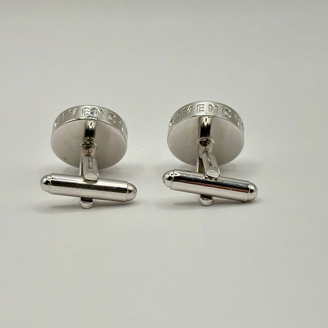 【美品・希少】GIVENCHY ジバンシー カフスボタン 4Gロゴ シルバー