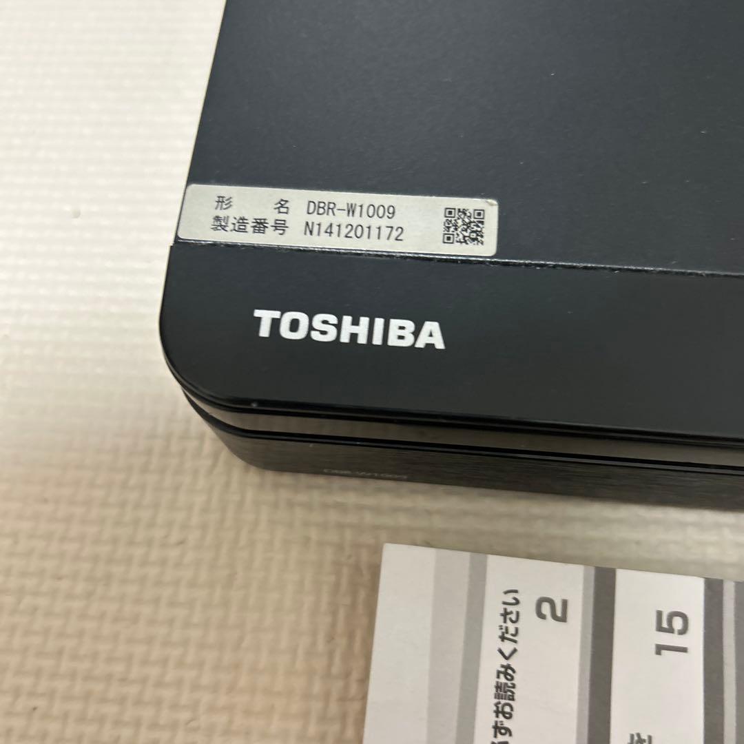TOSHIBA ブルーレイレコーダー DBR-W1009