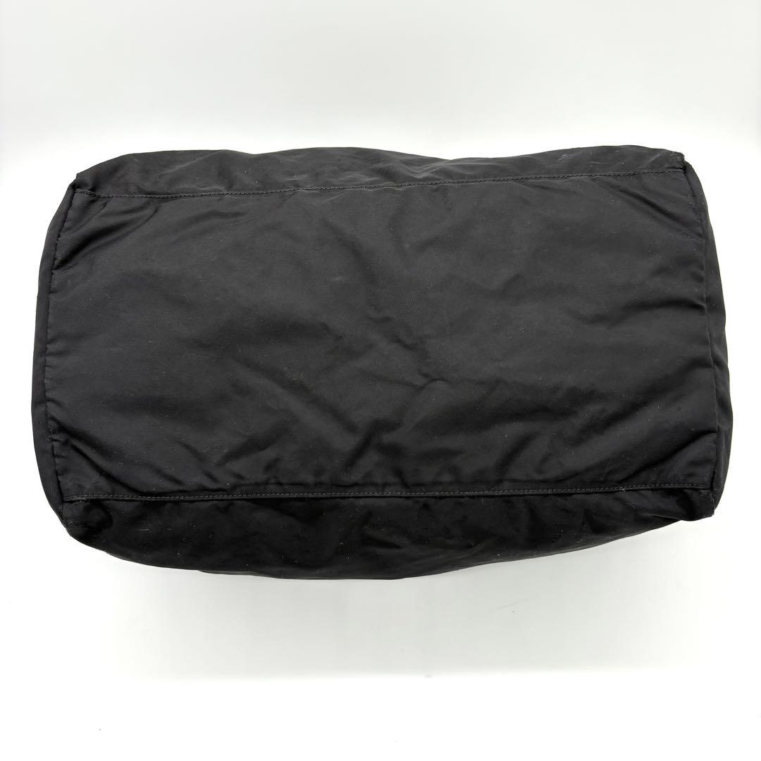 【ギャラ付】PRADA ボストンバッグ ミニ トライアングルロゴ ブラック