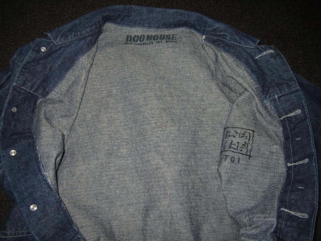 ドッグハウス つなぎ Lサイズ 虎 東洲斎 写楽 ペイント デニム 松岡佳博