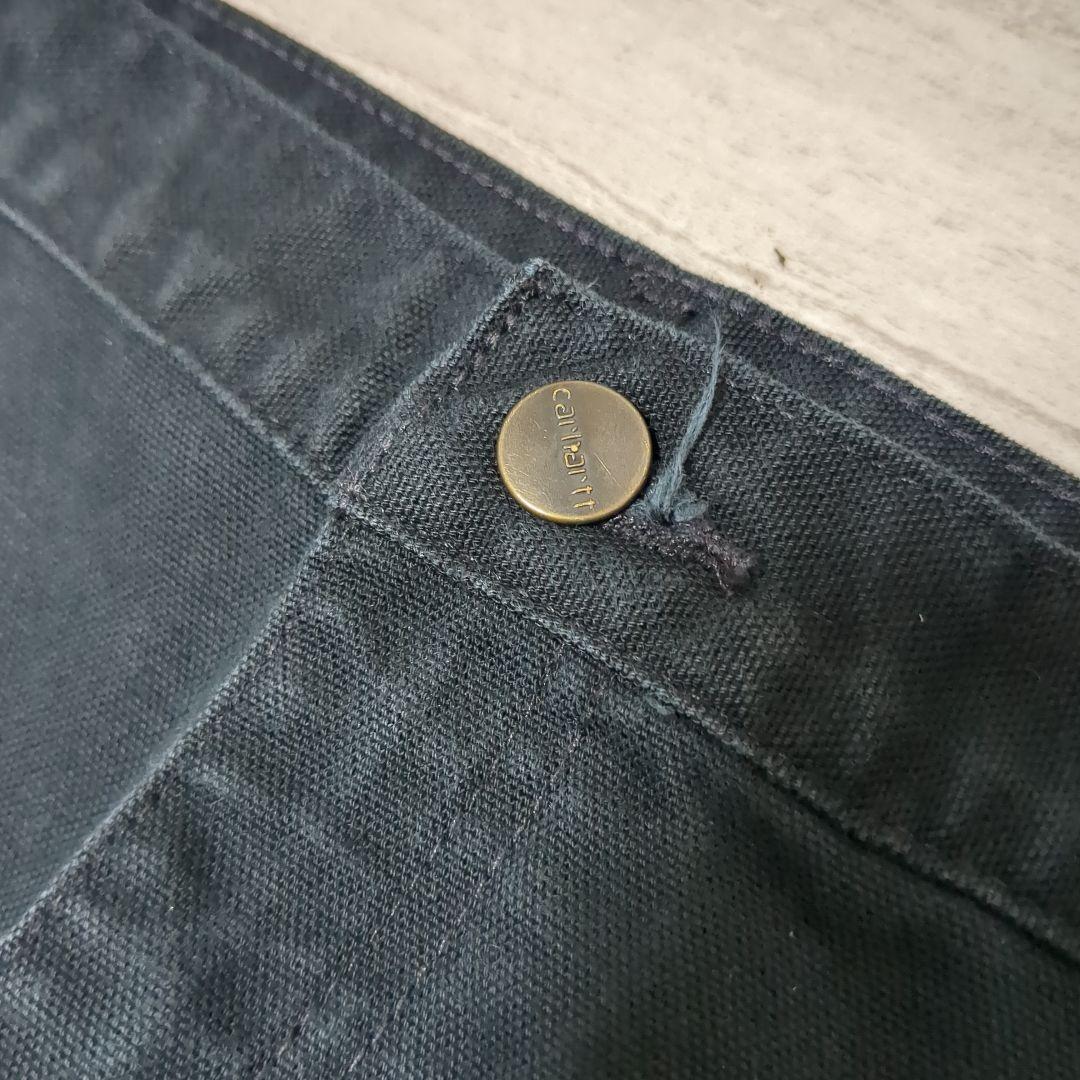 Carhartt ダブルニー 黒 ダック ペインターパンツ 38-32
