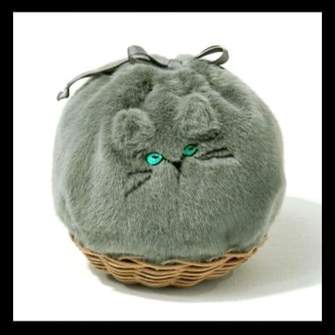 値下げ HAYNI ミネットパニファー 巾着かごバッグ ショルダー ねこ猫ハイニ