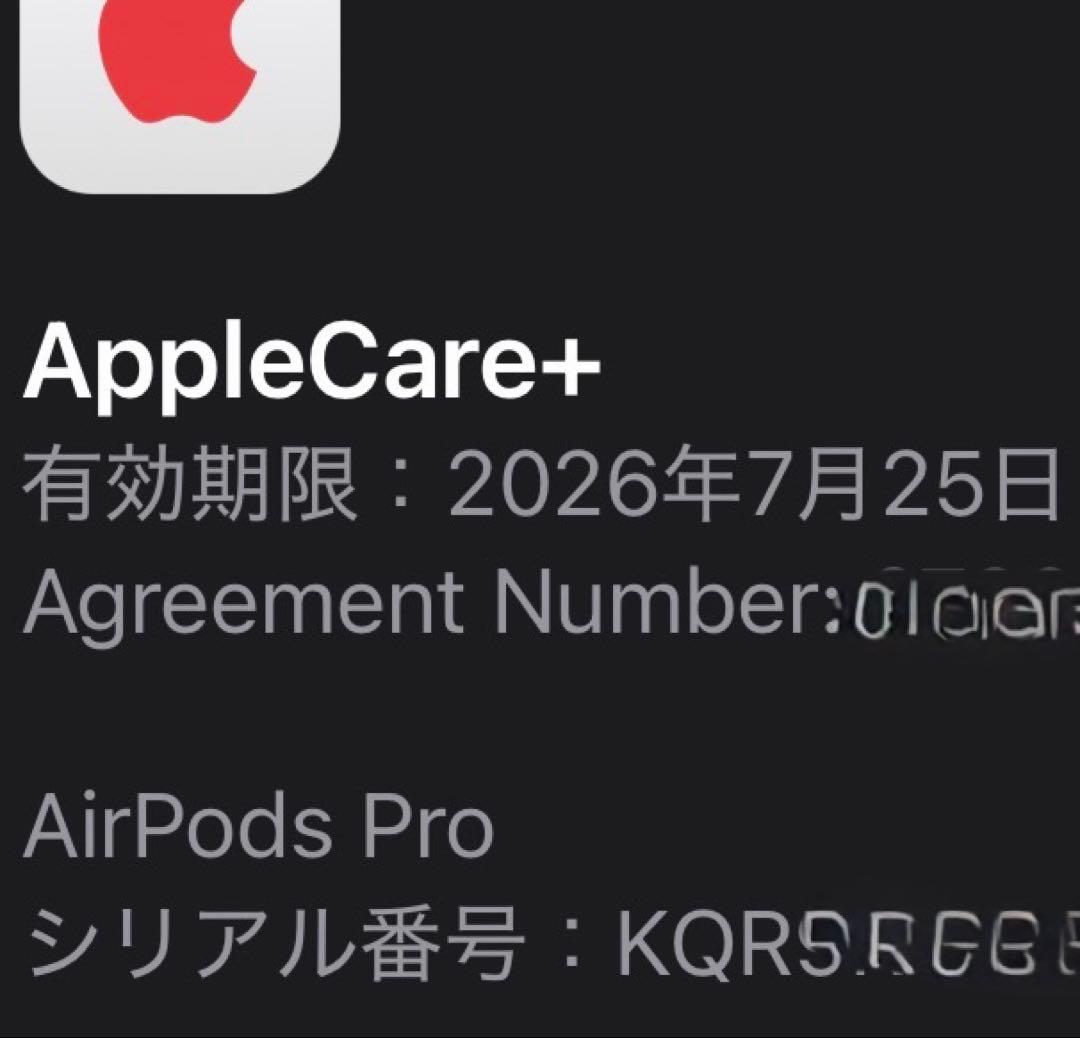 AirPods Pro2 USB-C AppleCare+付き