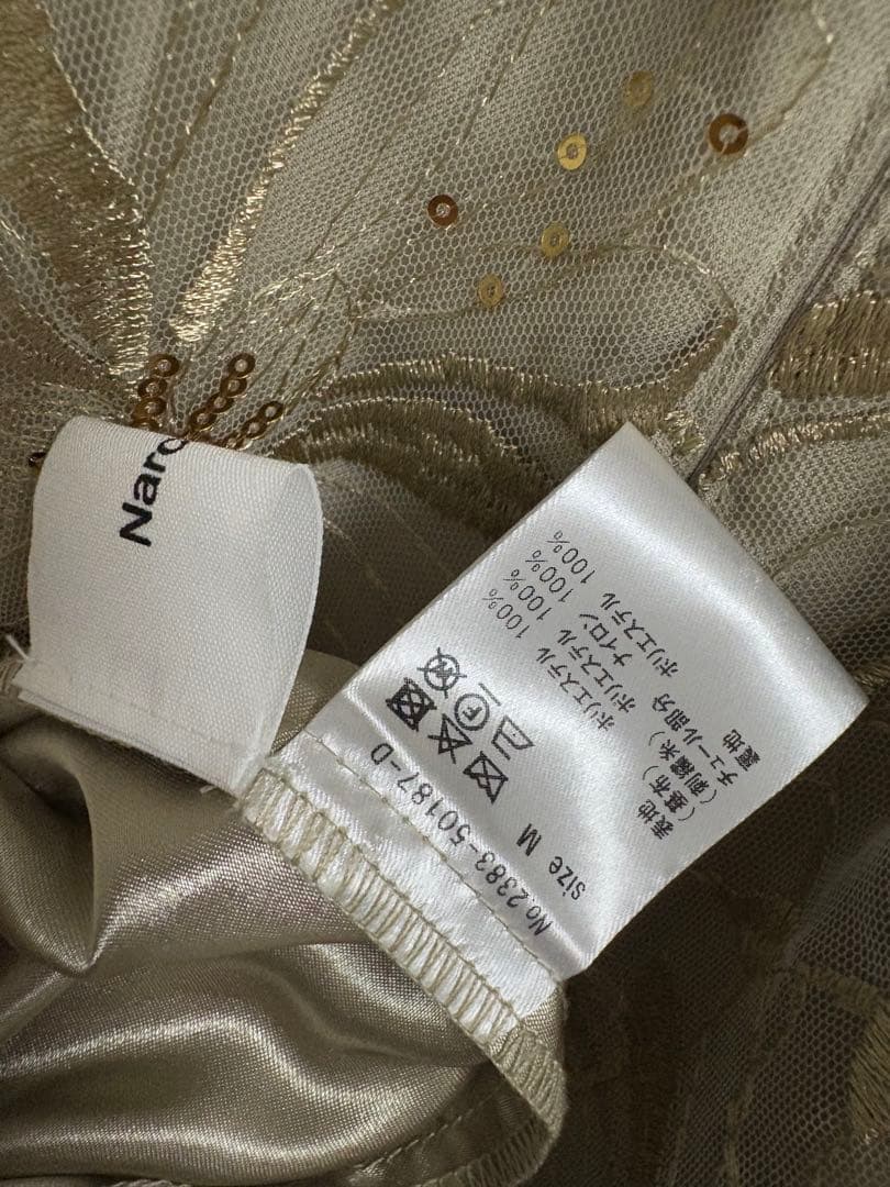 ニアナ スパンコール刺繍レースドレス