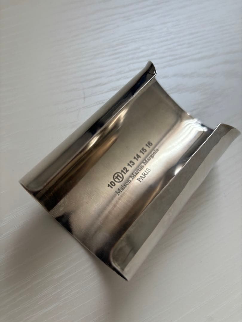 【Maison Martin Margiela】バングル ブレスレット シルバー