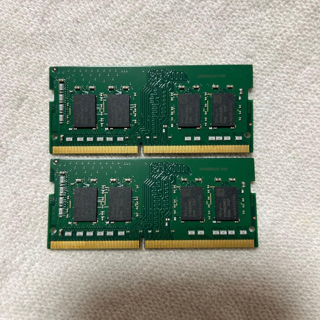 SKhynix製ノートPC用メモリ1Rx8 PC4-3200AA 8GBx2枚