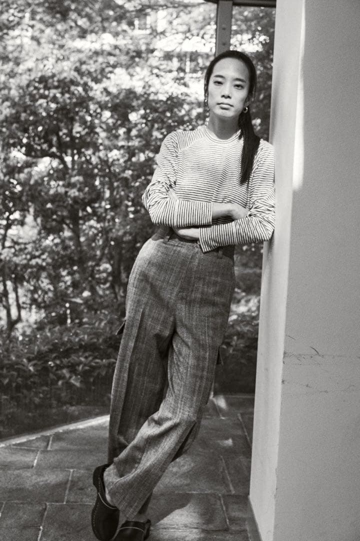 【melmo】jonnlynx WOOL OXFORD PANTS 38