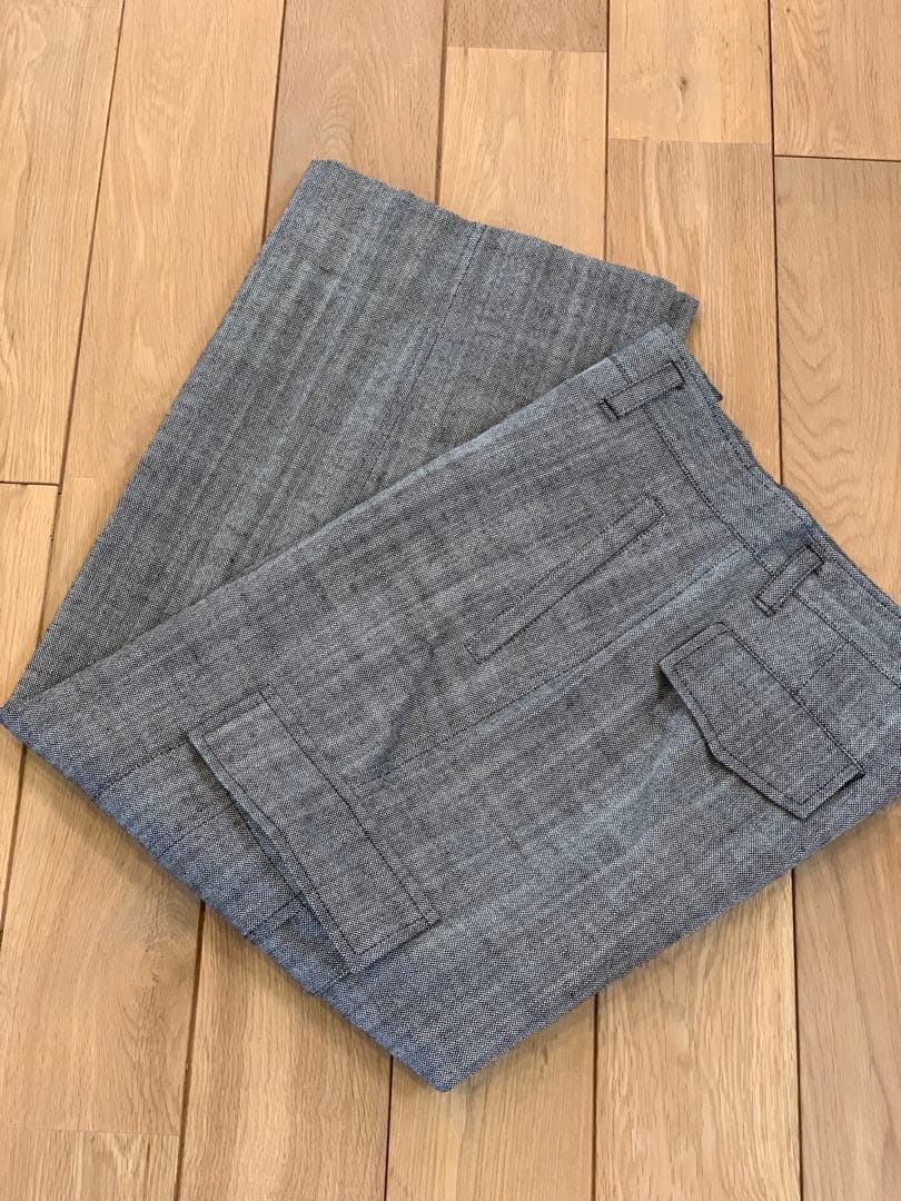 【melmo】jonnlynx WOOL OXFORD PANTS 38